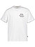 T-Shirt, Baumwolle, mit Rückenprint, creme - creme