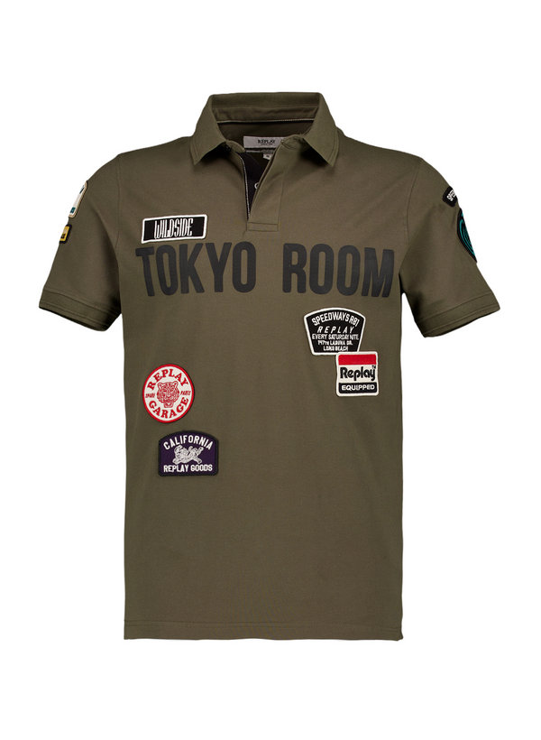Polo-Shirt, Regular, Piquè-Stretch, waldgrün