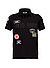 Polo-Shirt, Regular, Piquè-Stretch, schwarz - schwarz