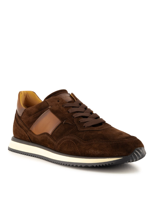 Sneaker, Veloursleder, chocolate