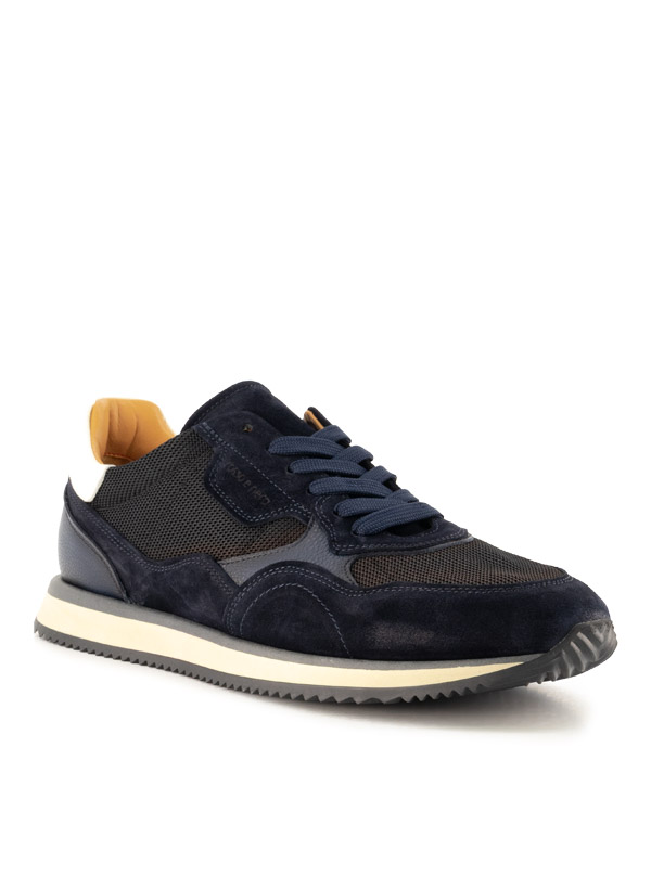 Sneaker, Veloursleder-Textil, navy