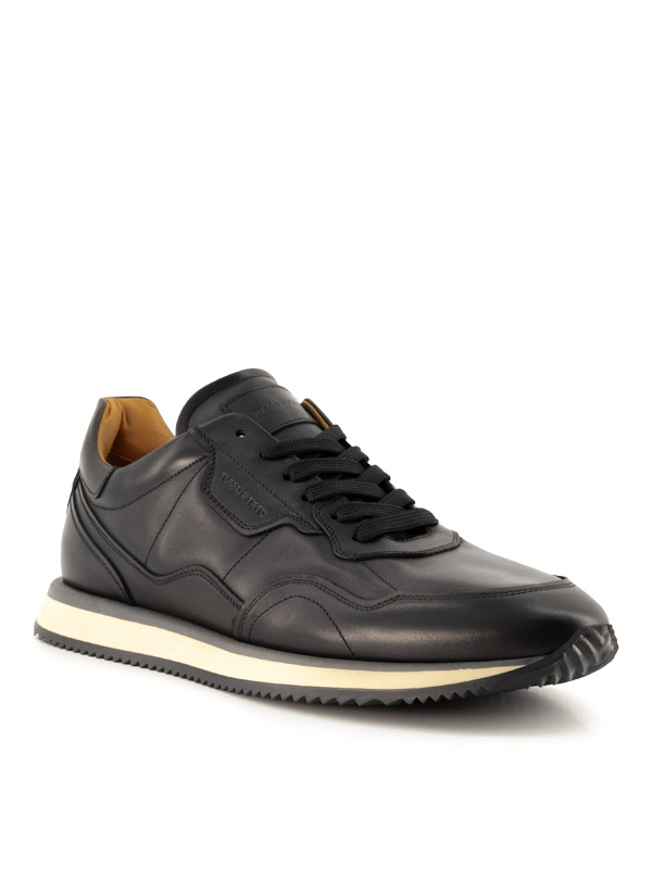 Sneaker, Leder, nero