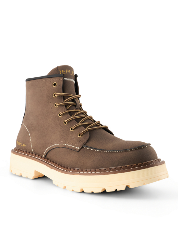 Replay Herren Schnürboots braun Synthetik