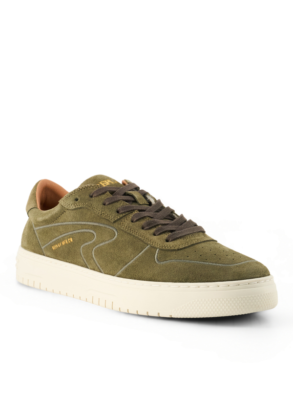 Replay Herren Sneaker grün Veloursleder