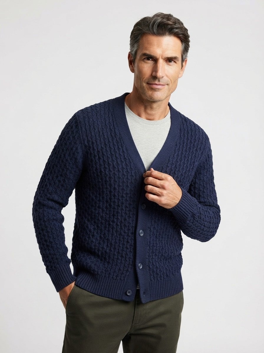 Cardigan, Wolle, navy