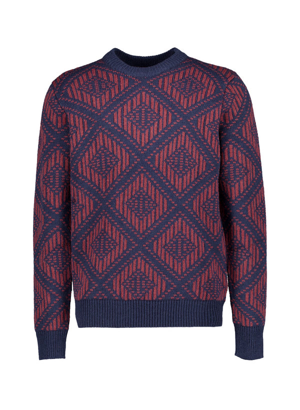 Ben Sherman Herren Pullover blau Wolle