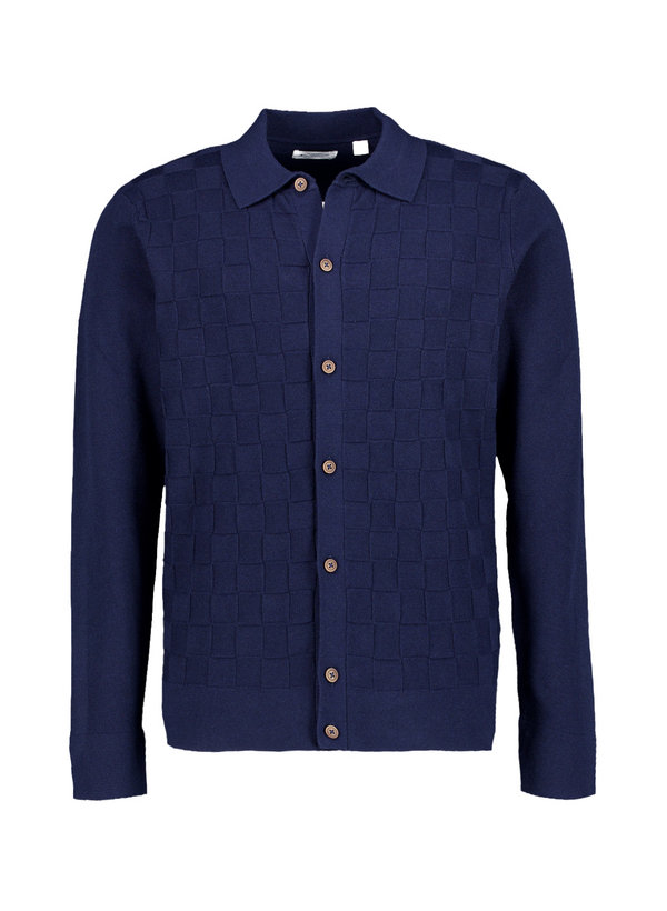 Ben Sherman Herren Cardigan blau Baumwolle