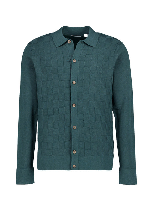 Ben Sherman Herren Cardigan grün Baumwolle