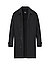 Mantel Clark, Relaxed Fit, Mikrofaser wasserabweisend, schwarz - schwarz