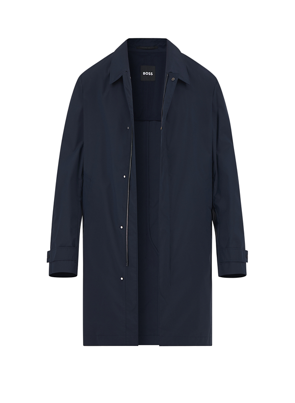 Mantel Clark, Relaxed Fit, Mikrofaser wasserabweisend, dunkelblau