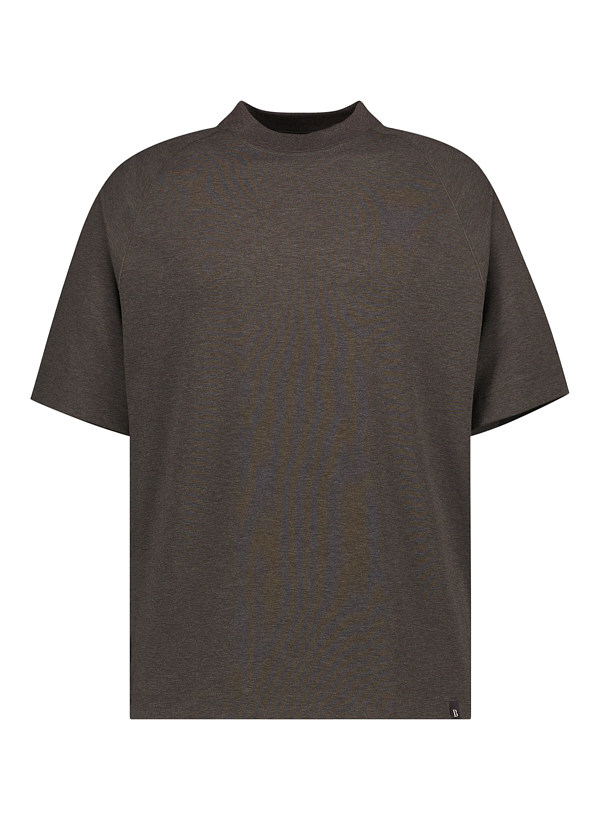 T-Shirt, Regular, B Tech, Stretch-Jersey, dunkelgrün meliert