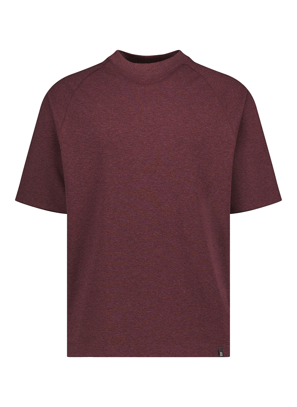 T-Shirt, Regular, B Tech, Stretch-Jersey, dunkelrot meliert