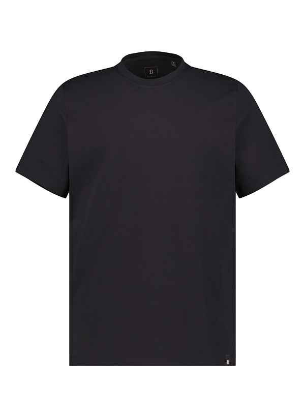 T-Shirt, Supima Baumwolle-Stretch, schwarz