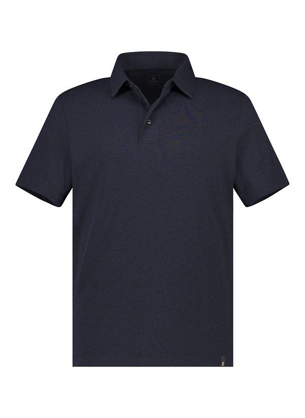 Polo-Shirt, Regular, B-Tech-Stretch, Jersey, navy meliert