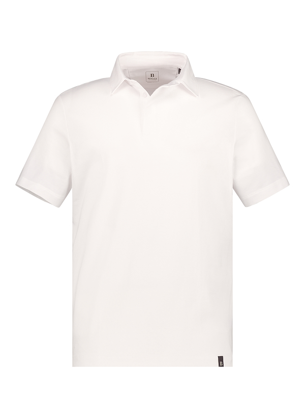 Polo-Shirt, Regular, Baumwoll-Stretch, Jersey, weiß
