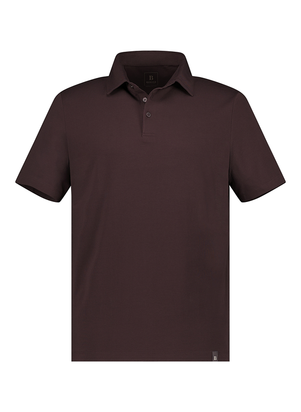 Polo-Shirt, Regular, Baumwoll-Stretch, Jersey, dunkelbraun