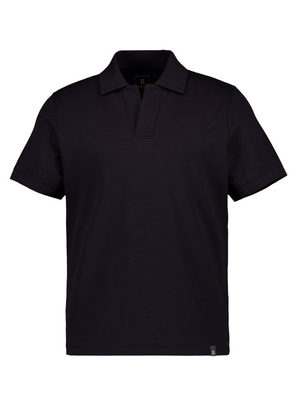 Polo-Shirt, Regular, Baumwoll-Piqué, schwarz