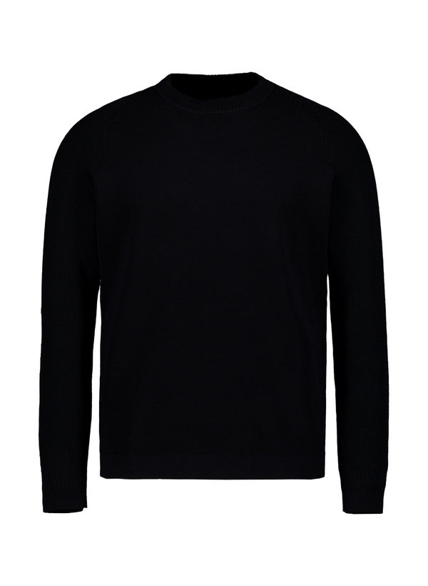 Pullover, Regular, Merinowolle extrafine, schwarz
