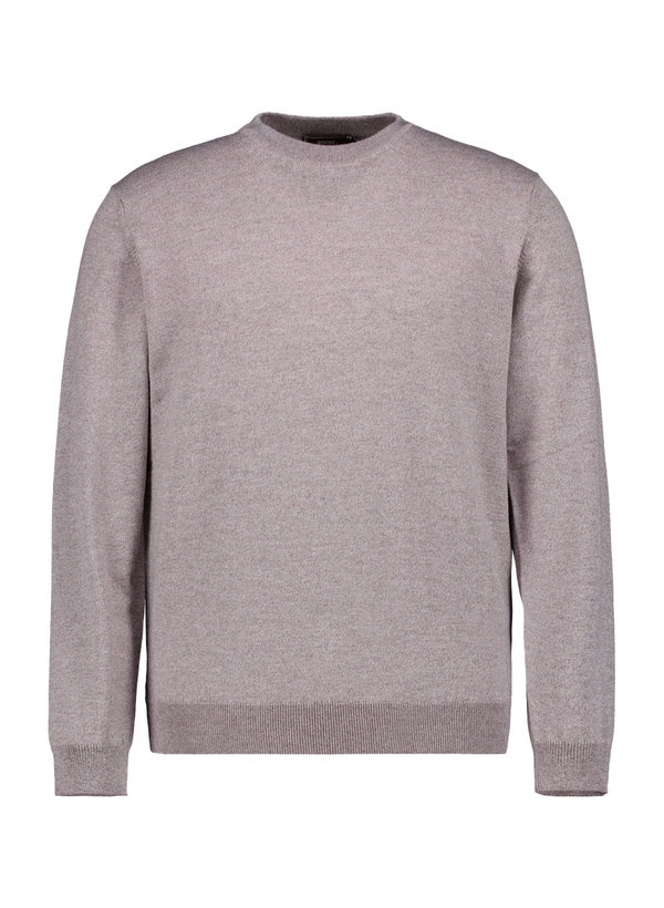 Pullover, Regular, Merinowolle extrafein, sand meliert