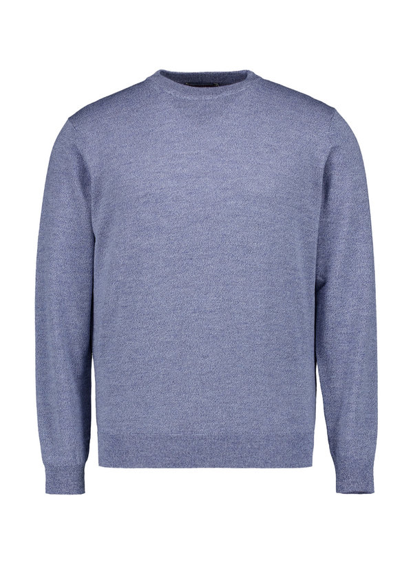 Pullover, Regular, Merinowolle extrafein, hellblau meliert