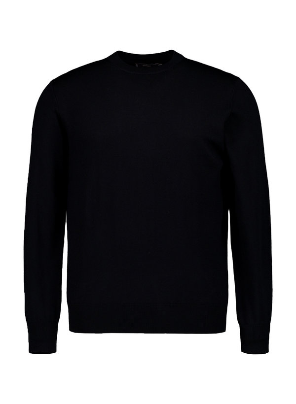 Pullover, Regular, Merinowolle extrafein, schwarz