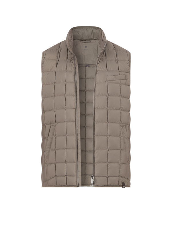 Daunenweste, Mikrofaser, taupe