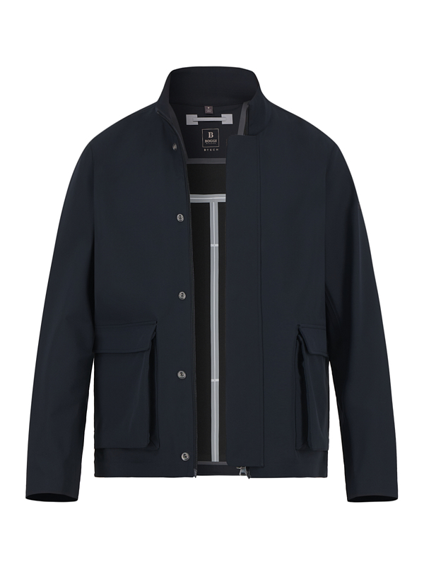 Funktionsjacke, Mikrofaser wasserabweisend, navy