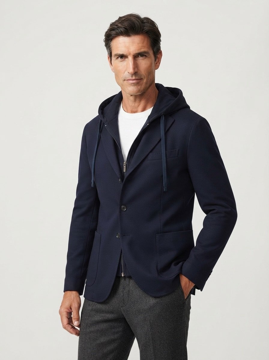 Sakko Madison, Jersey, navy