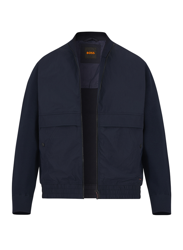 BOSS Orange Herren Jacken blau unifarben