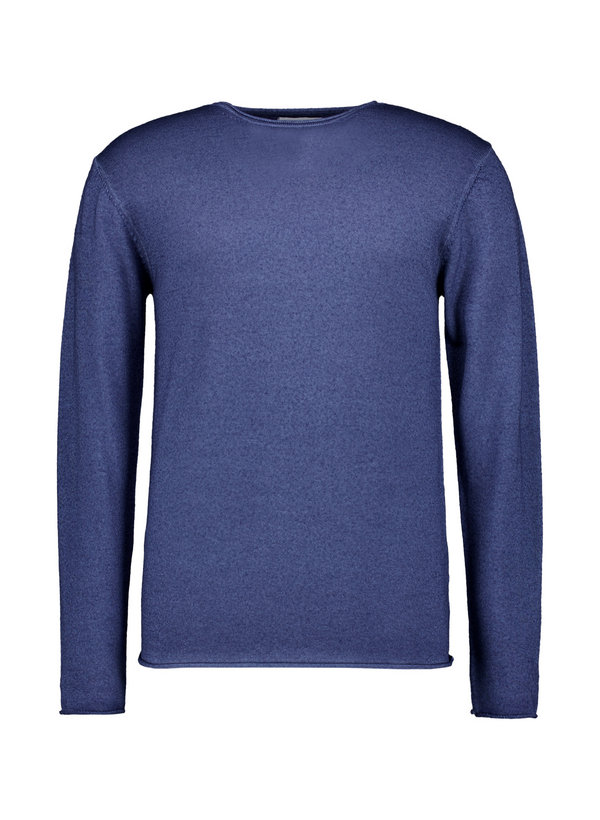 Pullover, Merinowolle extrafein, indigo meliert