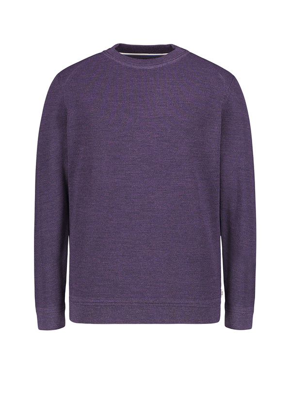 Brax Herren Pullover violett unifarben