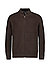 Cardigan John, Baumwolle-Wolle, schokobraun - schokobraun