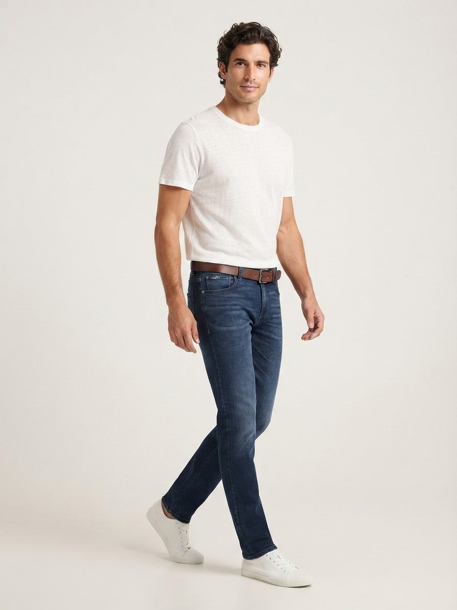 Lefthand Denim, Robi, Regular Fit, Baumwolle-T400®, navy