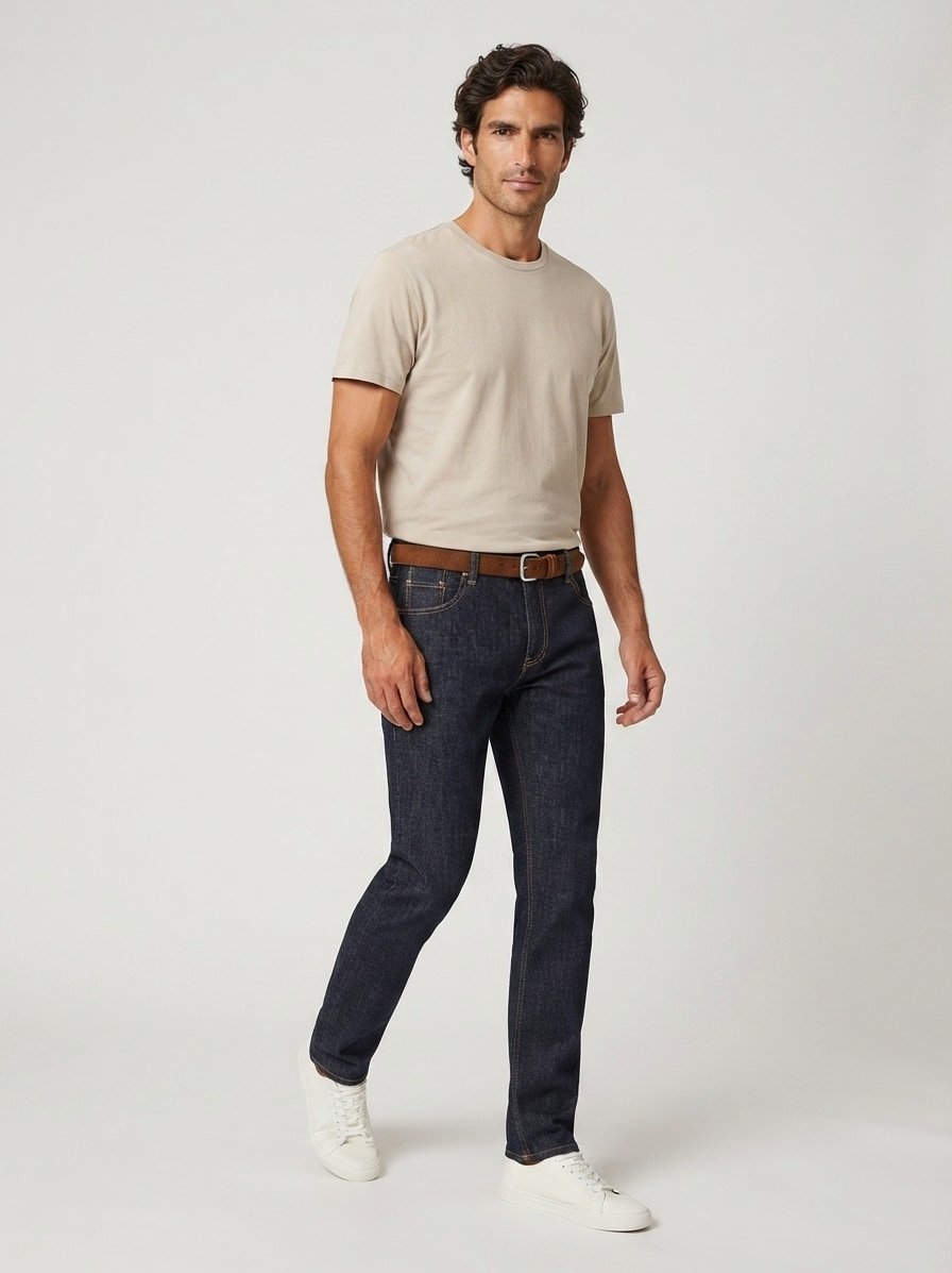 Super Stretch Authentic Denim, Bill, Modern Fit, Baumwolle-T400®, navy