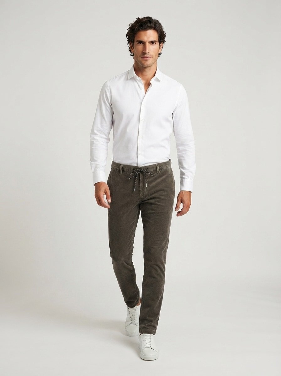 Dusty Corduroy Jump, Slim Fit, Baumwolle-Tencel™, military