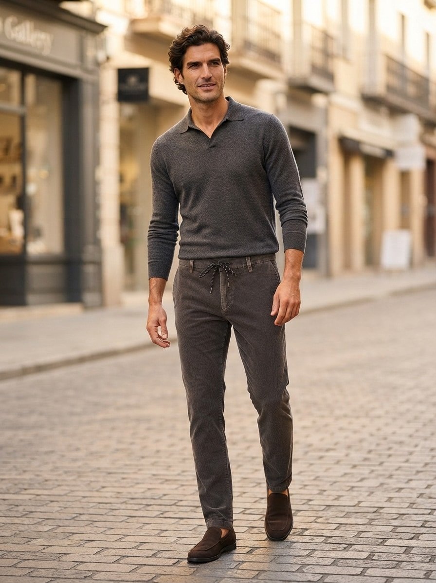 Dusty Corduroy Jump, Slim Fit, Baumwolle-Tencel™, military