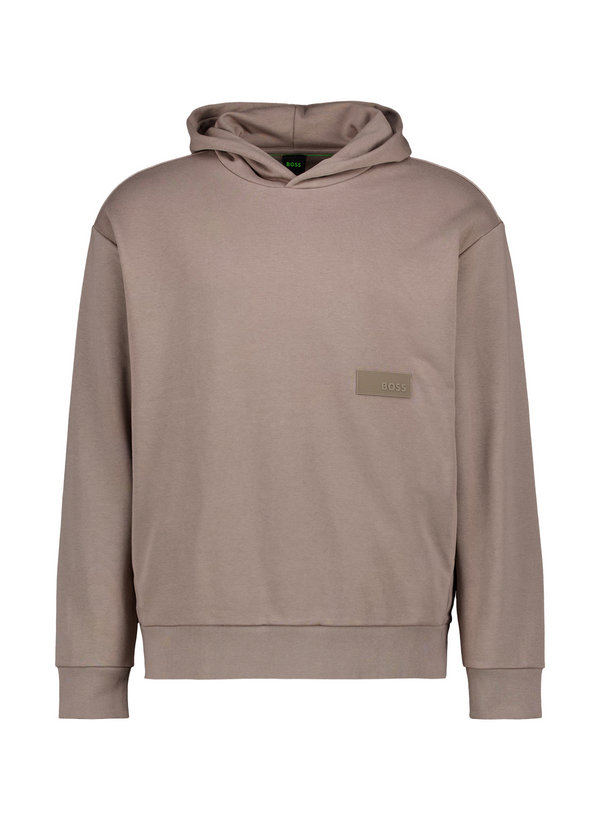 Hoodie, Baumwolle, taupe