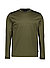 Longsleeve Tenison, Slim, Baumwoll-Jersey mecerisiert, oliv - oliv
