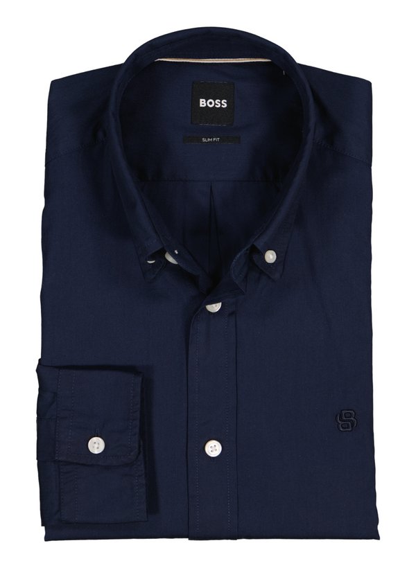 BOSS Black Herren Hemd blau