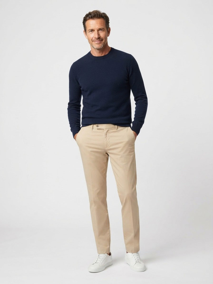Bundfaltenhose Primo, Regular Fit, khaki