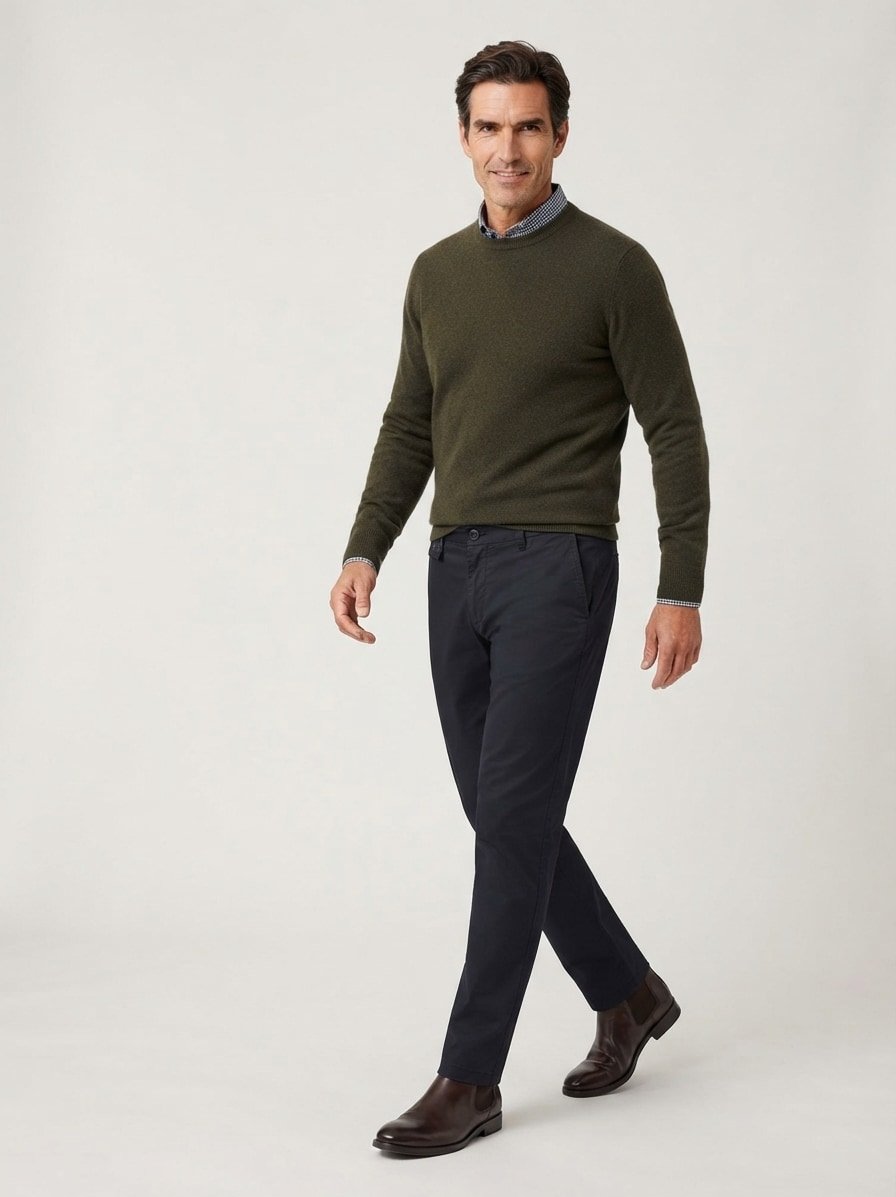 Bundfaltenhose Primo, Regular Fit, dunkelblau