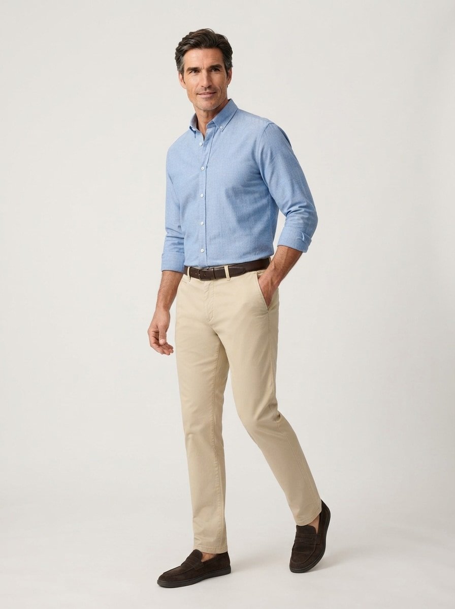 Pesco, Regular Fit, Baumwoll-Stretch, beige
