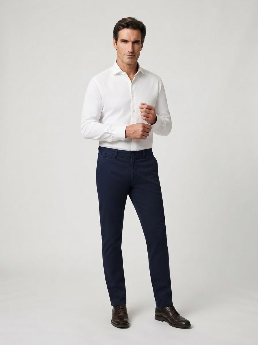 Pesco, Regular Fit, Baumwoll-Stretch, dunkelblau