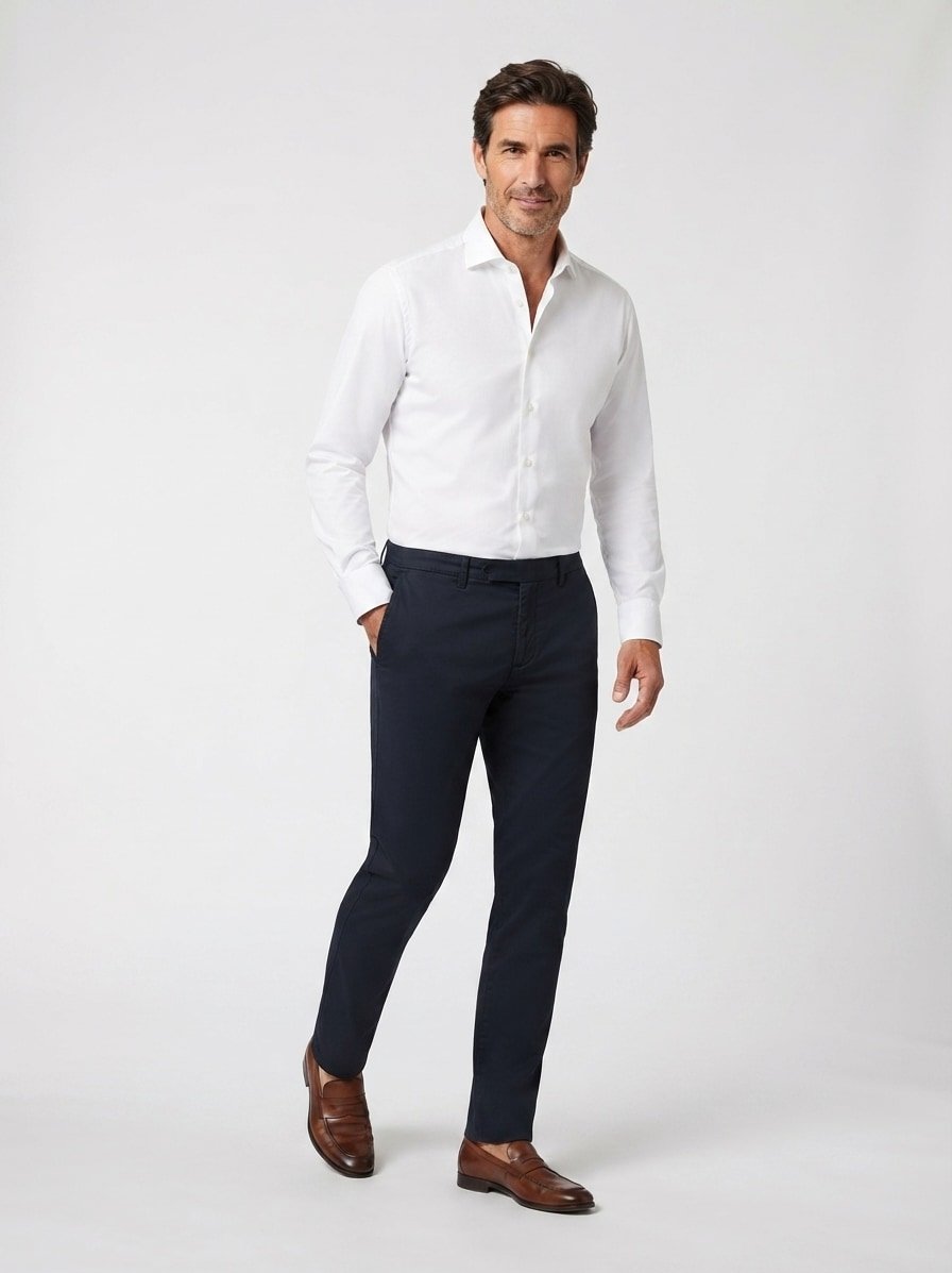 Hose Tourist, Slim Fit, Baumwoll-Stretch, dunkelblau