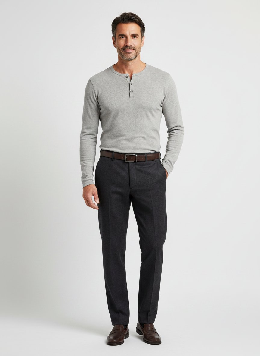 Hose Terni, Slim Fit, Schurwolle, danthrazit