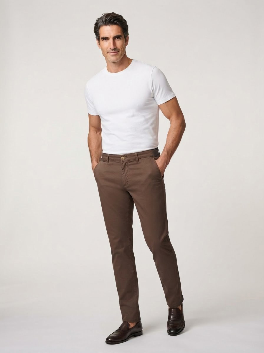 Chino Taura, Slim Fit, Cord, braun