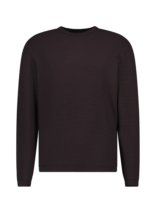 Pullover, Viskose, braun-dunkelblau gestreift