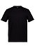 T-Shirt, Regular, Baumwolle, schwarz - schwarz