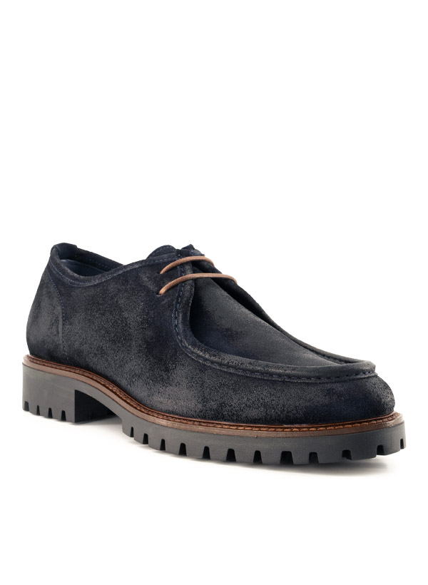 Schnürschuhe Kyoto 34, Veloursleder geölt, blue