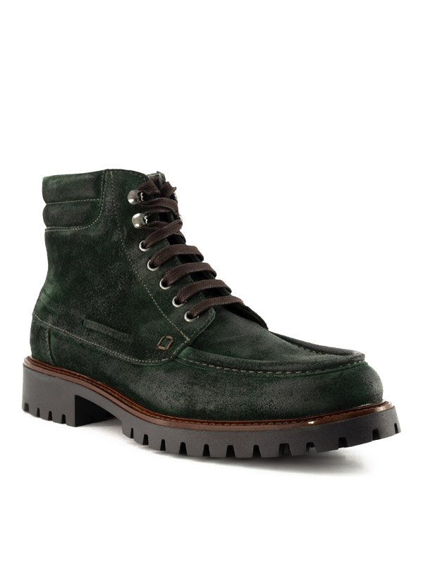Schnürboots Kyoto 27, Veloursleder geölt, tabacco